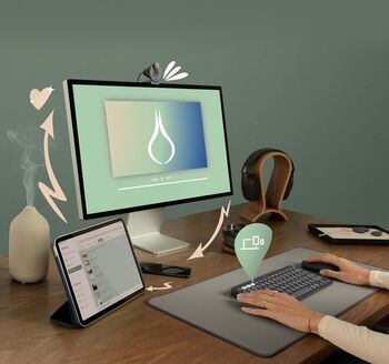 Logitech Pebble Keys 2 K380s þráðlaust lyklaborð - Hvítt 