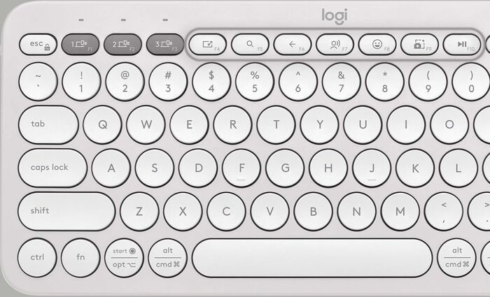 Logitech Pebble Keys 2 K380s þráðlaust lyklaborð - Hvítt 