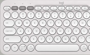 Logitech Pebble Keys 2 K380s þráðlaust lyklaborð - Hvítt 