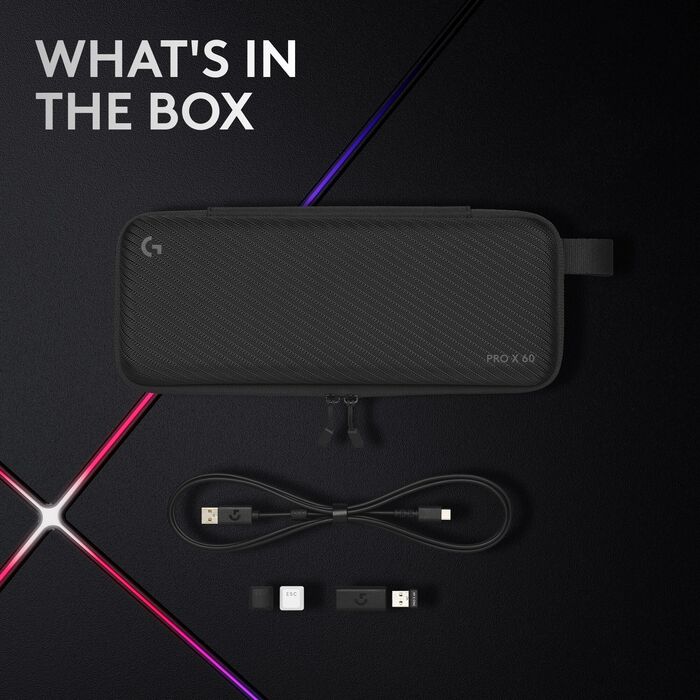 Logitech G PRO X 60 Linear þráðlaust leikjalyklaborð - Svart