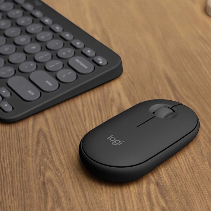 Logitech Pebble 2 K380S/M350S lyklaborð og mús - Svart 