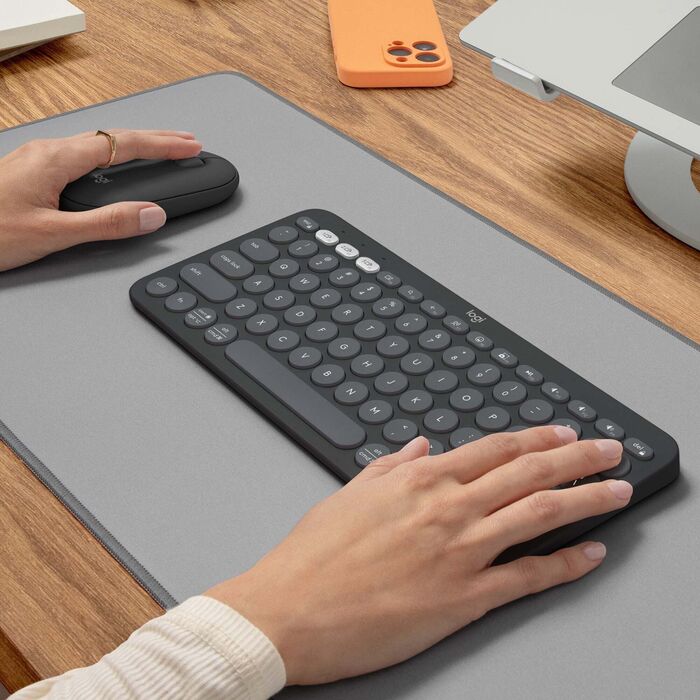 Logitech Pebble 2 K380S/M350S lyklaborð og mús - Svart 