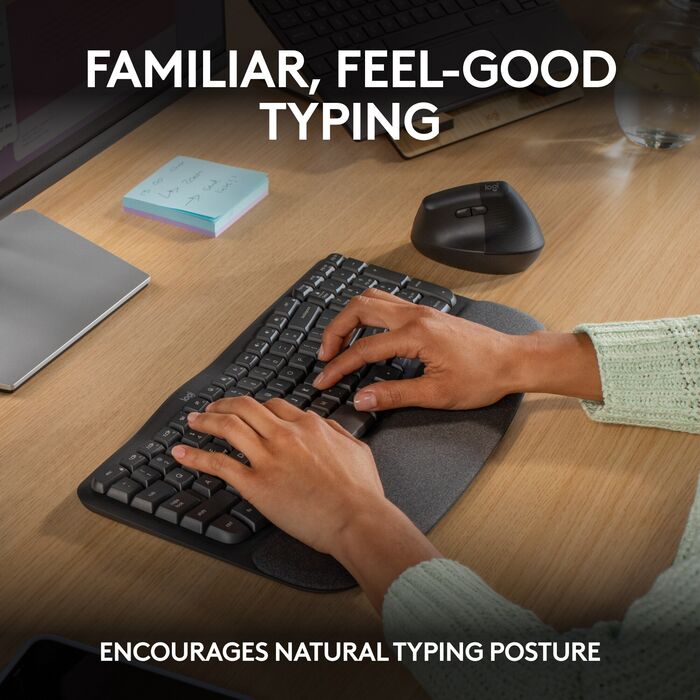 Logitech Wave Keys lyklaborð - Svart