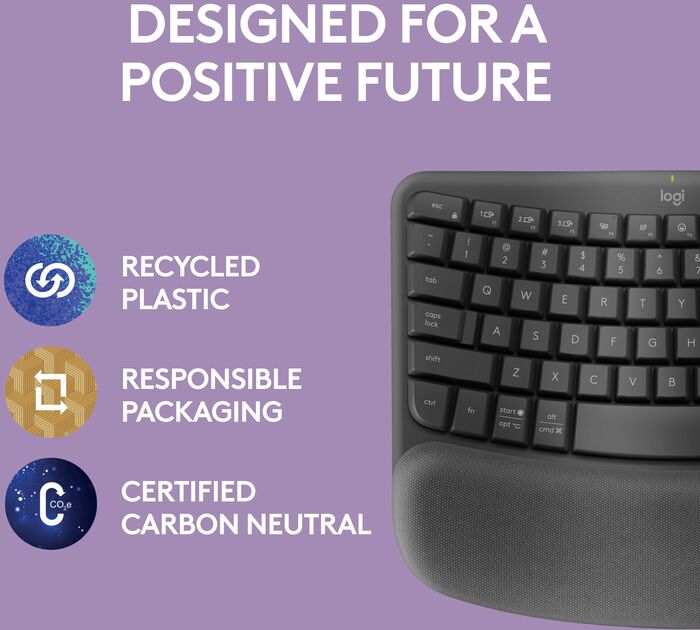 Logitech Wave Keys lyklaborð - Svart