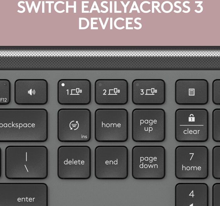 Logitech MK950 Slim lyklaborð og mús - Svart