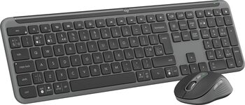 Logitech MK950 Slim lyklaborð og mús - Svart