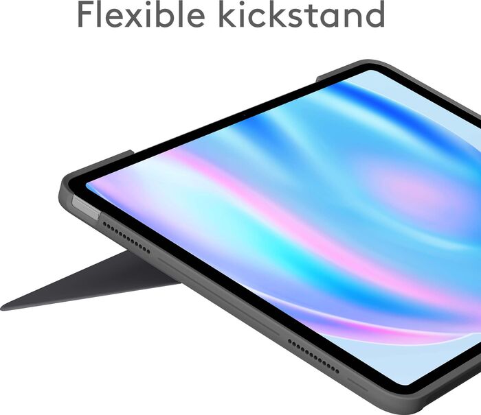 Logitech Combo Touch lyklaborðshulstur fyrir iPad Air 13" (M2) - Grátt