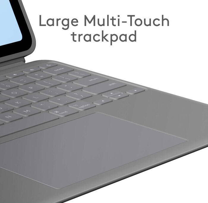Logitech Combo Touch lyklaborðshulstur fyrir iPad Air 13" (M2) - Grátt