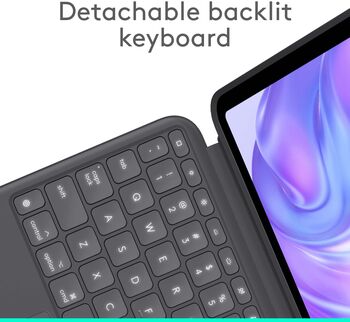 Logitech Combo Touch lyklaborðshulstur fyrir iPad Pro 11" (M4) - Grátt
