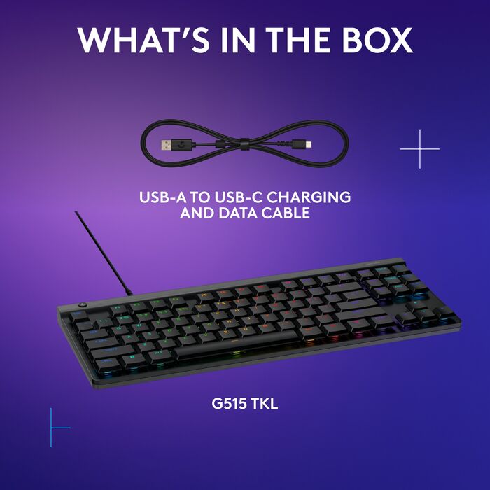 Logitech G515 leikjalyklaborð - GX brúnir rofar