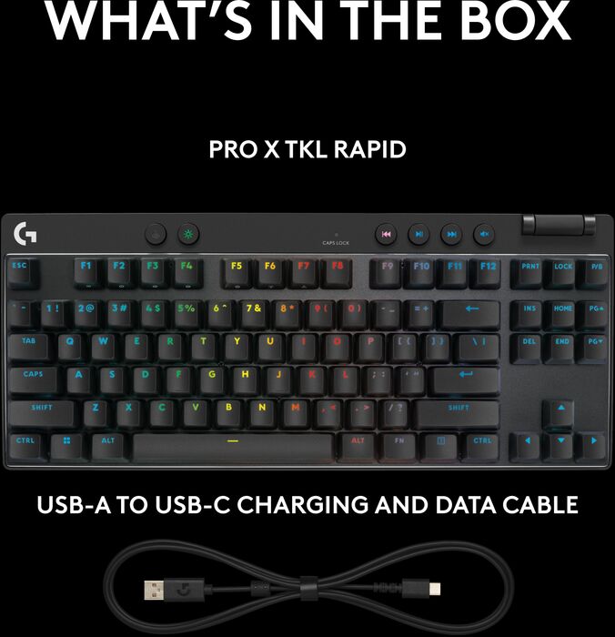 Logitech G Pro X TKL Rapid Trigger leikjalyklaborð - Svart