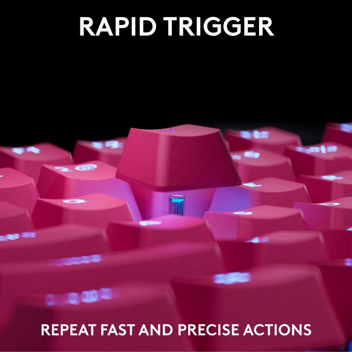 Logitech G Pro X TKL Rapid Trigger leikjalyklaborð - Bleikt