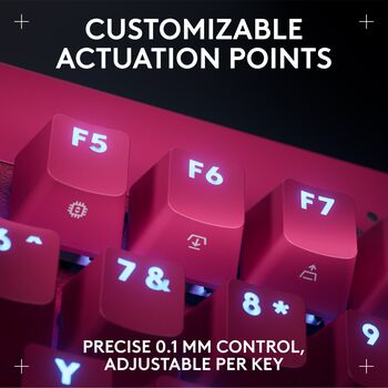 Logitech G Pro X TKL Rapid Trigger leikjalyklaborð - Bleikt