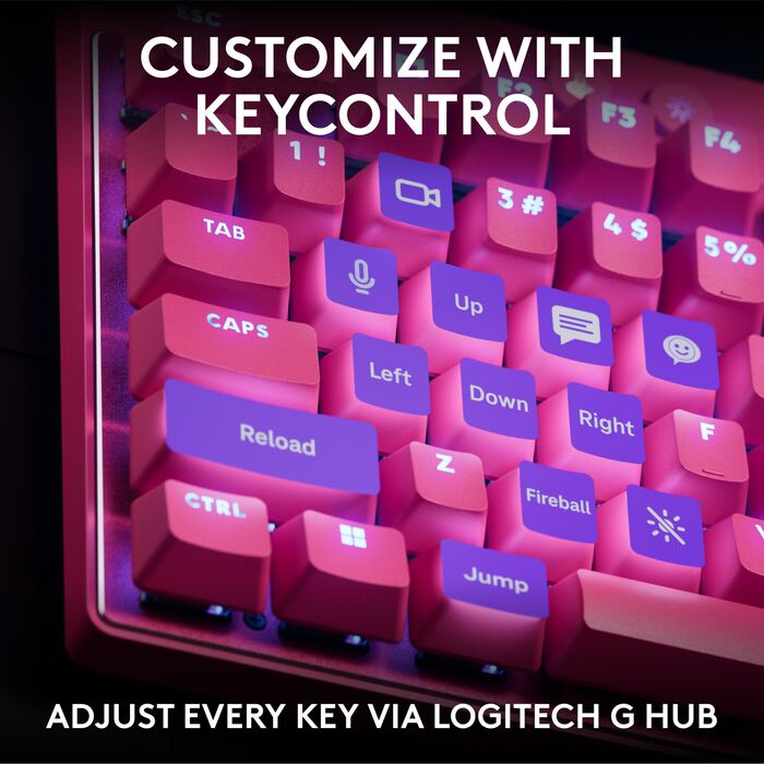 Logitech G Pro X TKL Rapid Trigger leikjalyklaborð - Bleikt