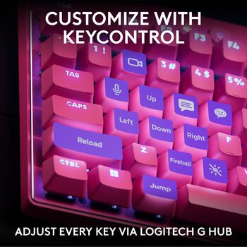 Logitech G Pro X TKL Rapid Trigger leikjalyklaborð - Bleikt