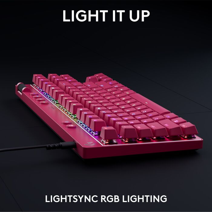 Logitech G Pro X TKL Rapid Trigger leikjalyklaborð - Bleikt