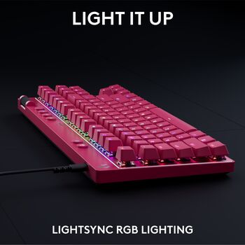 Logitech G Pro X TKL Rapid Trigger leikjalyklaborð - Bleikt