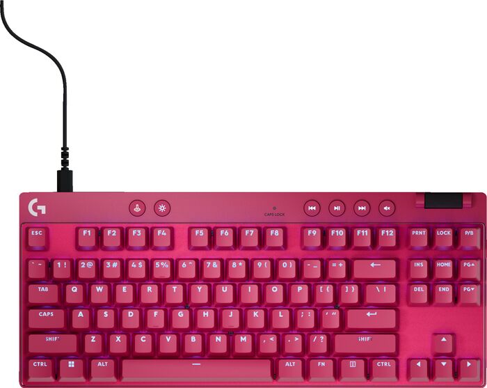 Logitech G Pro X TKL Rapid Trigger leikjalyklaborð - Bleikt