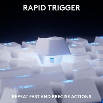 Logitech G Pro X TKL Rapid Trigger leikjalyklaborð - Hvítt