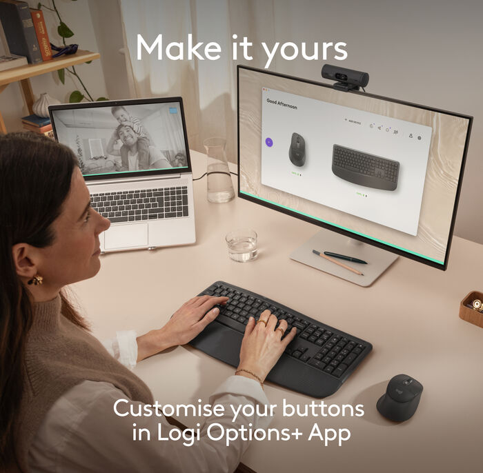 Logitech MK880 þráðlaust lyklaborð og mús - Svart