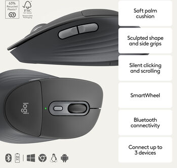 Logitech MK880 þráðlaust lyklaborð og mús - Svart
