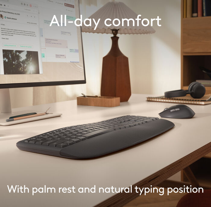 Logitech MK880 þráðlaust lyklaborð og mús - Svart