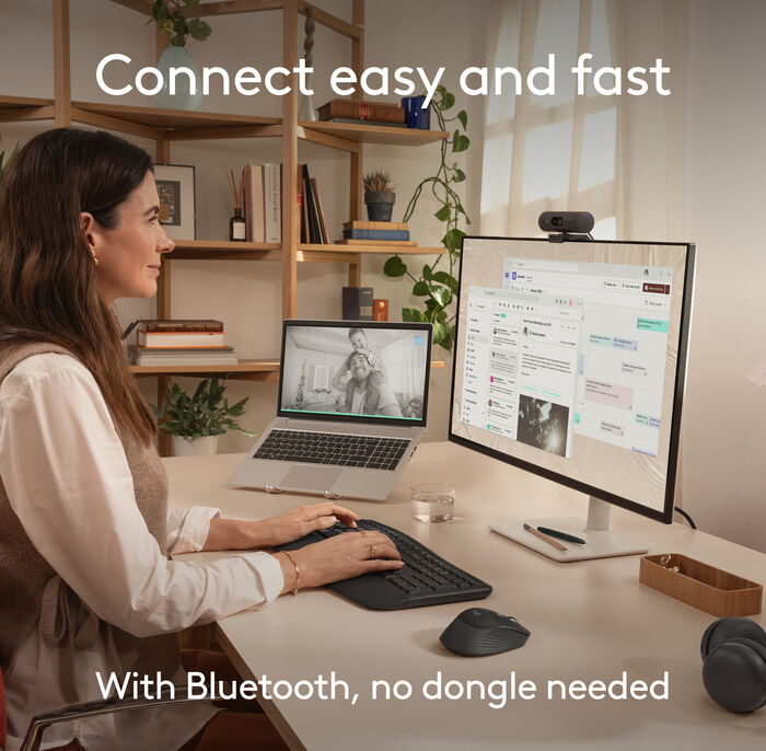 Logitech MK880 þráðlaust lyklaborð og mús - Svart