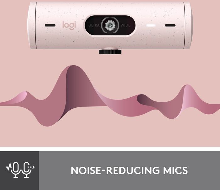 Logitech Brio 500 vefmyndavél - Bleik