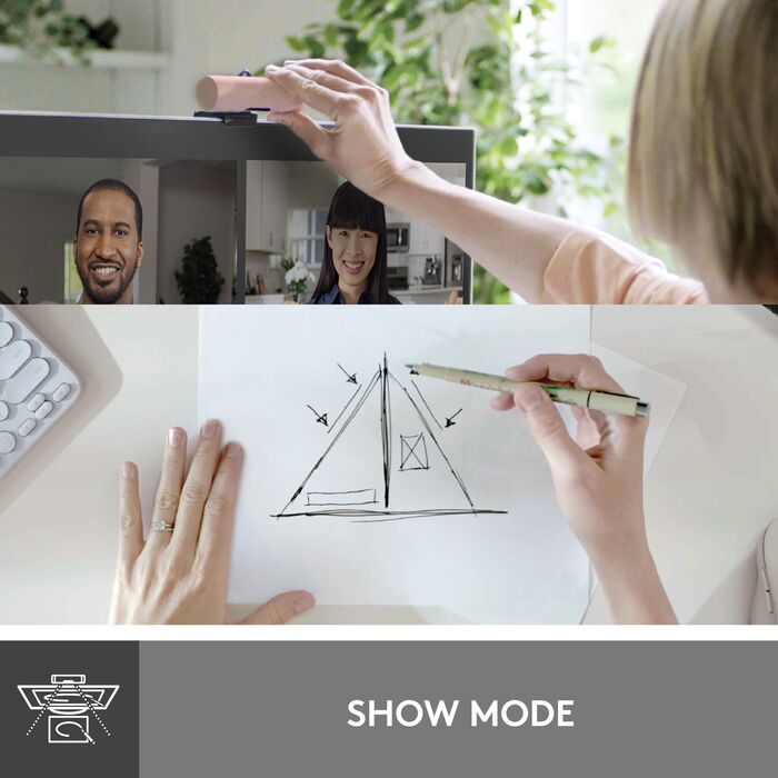 Logitech Brio 500 vefmyndavél - Bleik