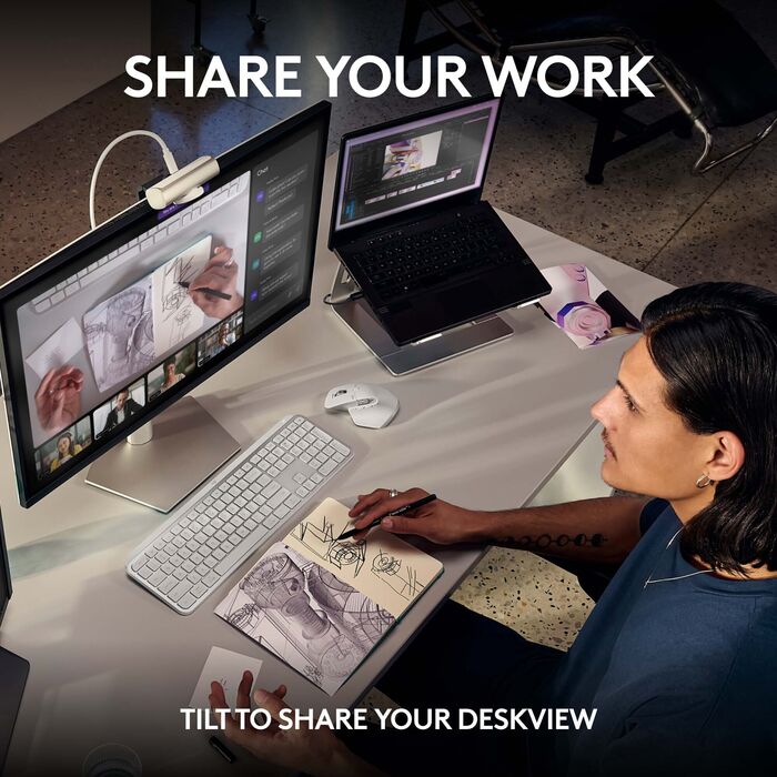 Logitech MX Brio vefmyndavél UHD - Grá