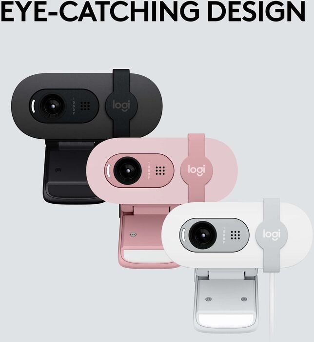 Logitech Brio 100 vefmyndavél - Svört 