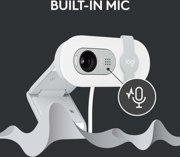 Logitech Brio 100 vefmyndavél - Hvít 