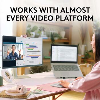 Logitech Brio 100 vefmyndavél - Bleik 