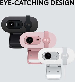 Logitech Brio 100 vefmyndavél - Bleik 
