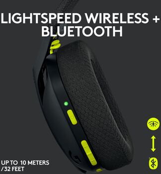Logitech G435 þráðlaus leikjaheyrnartól - Svört