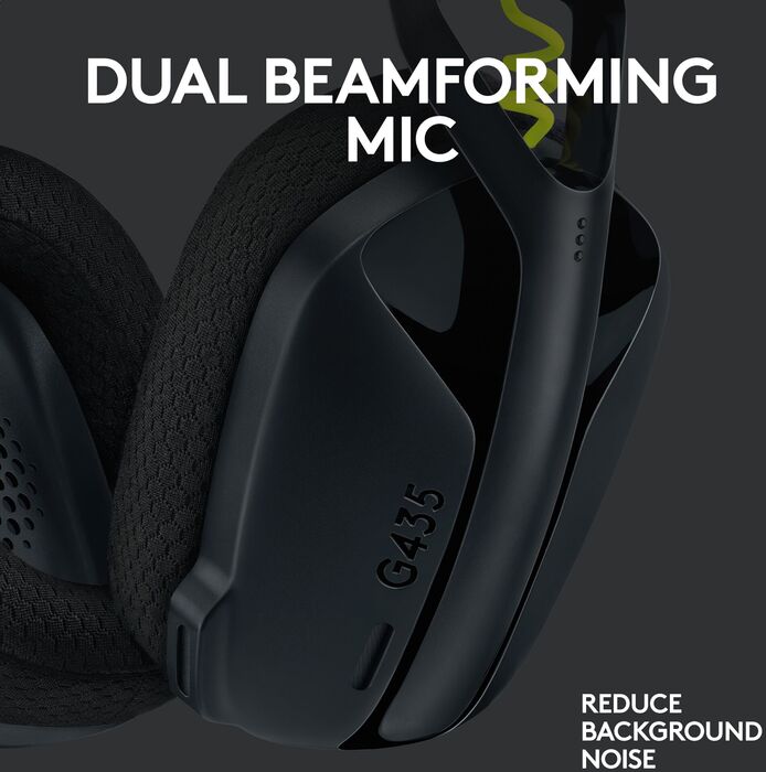 Logitech G435 þráðlaus leikjaheyrnartól - Svört