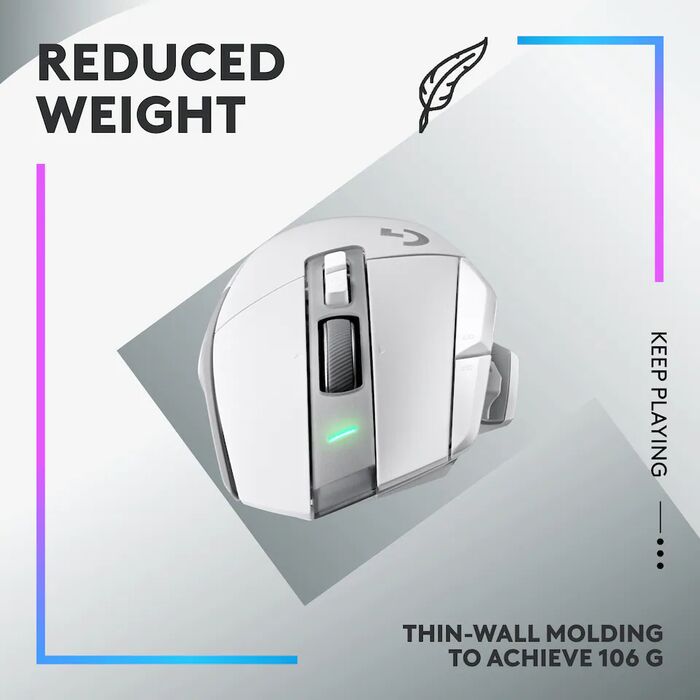 Logitech G502 X Plus þráðlaus leikjamús - Hvít