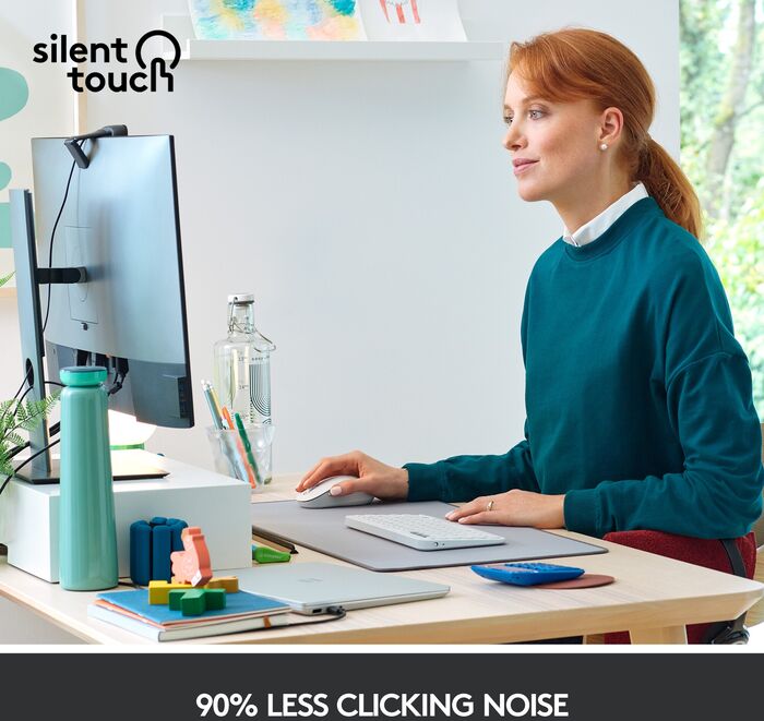 Logitech M650 L þráðlaus mús - Hvít