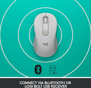 Logitech M650 L þráðlaus mús - Hvít