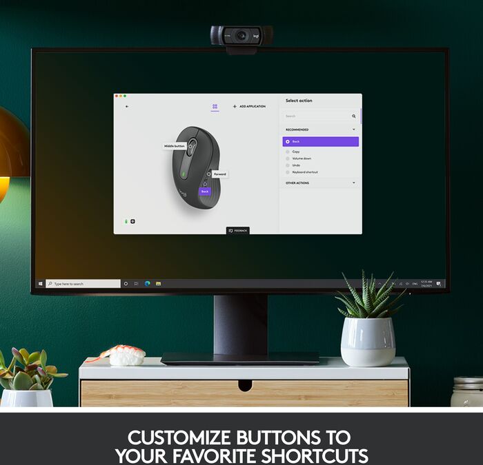 Logitech M650 L örvhent þráðlaus mús - Grá