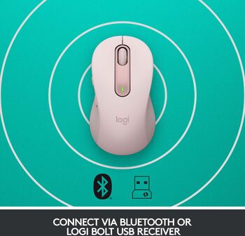 Logitech M650 þráðlaus mús - Bleik