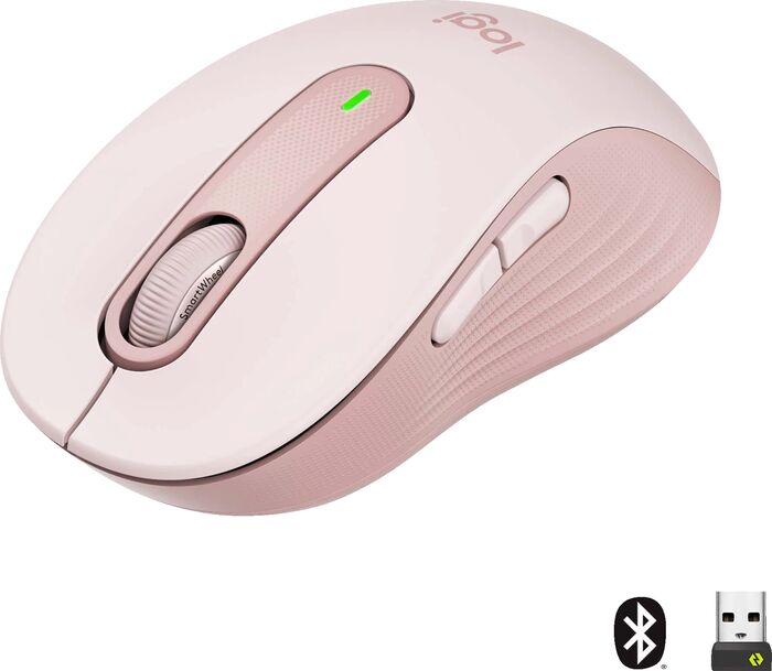 Logitech M650 þráðlaus mús - Bleik