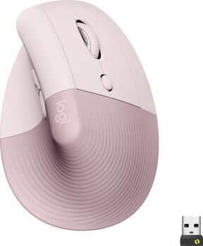 Logitech Lift Vertical ergonomic mús - Bleik