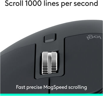 Logitech MX Master 3S þráðlaus tölvumús - Dökkgrá