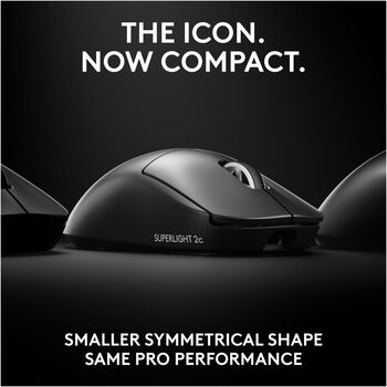 Logitech G Pro Superlight 2c þráðlaus leikjamús - Svört