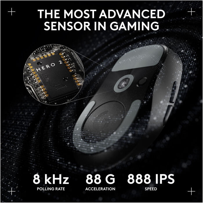Logitech G Pro Superlight 2 Compact þráðlaus leikjamús - Bleik