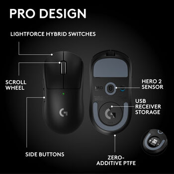 Logitech G Pro X Superlight 2 SE - Svört