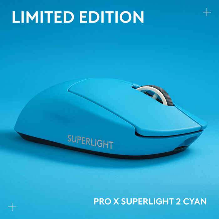 Logitech G Pro X Superlight 2 þráðlaus leikjamús - Blá