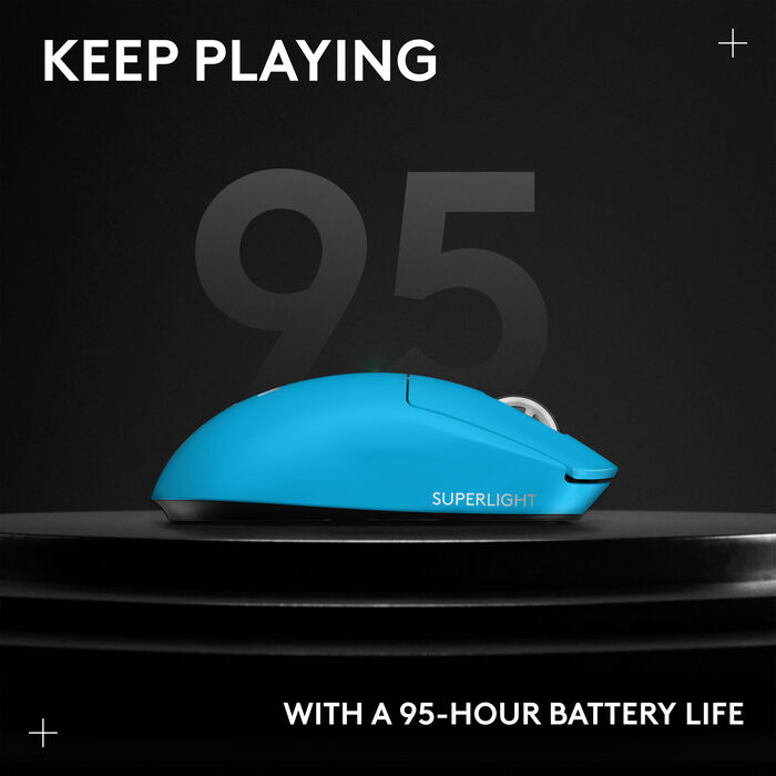 Logitech G Pro X Superlight 2 þráðlaus leikjamús - Blá