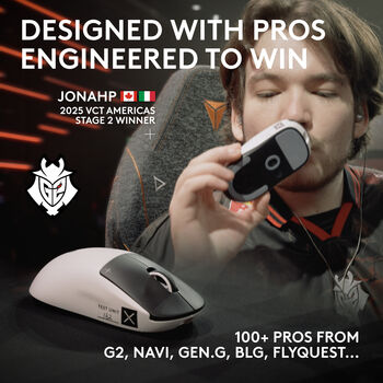 Logitech G Pro X2 Superstrike þráðlaus leikjamús - Hvít